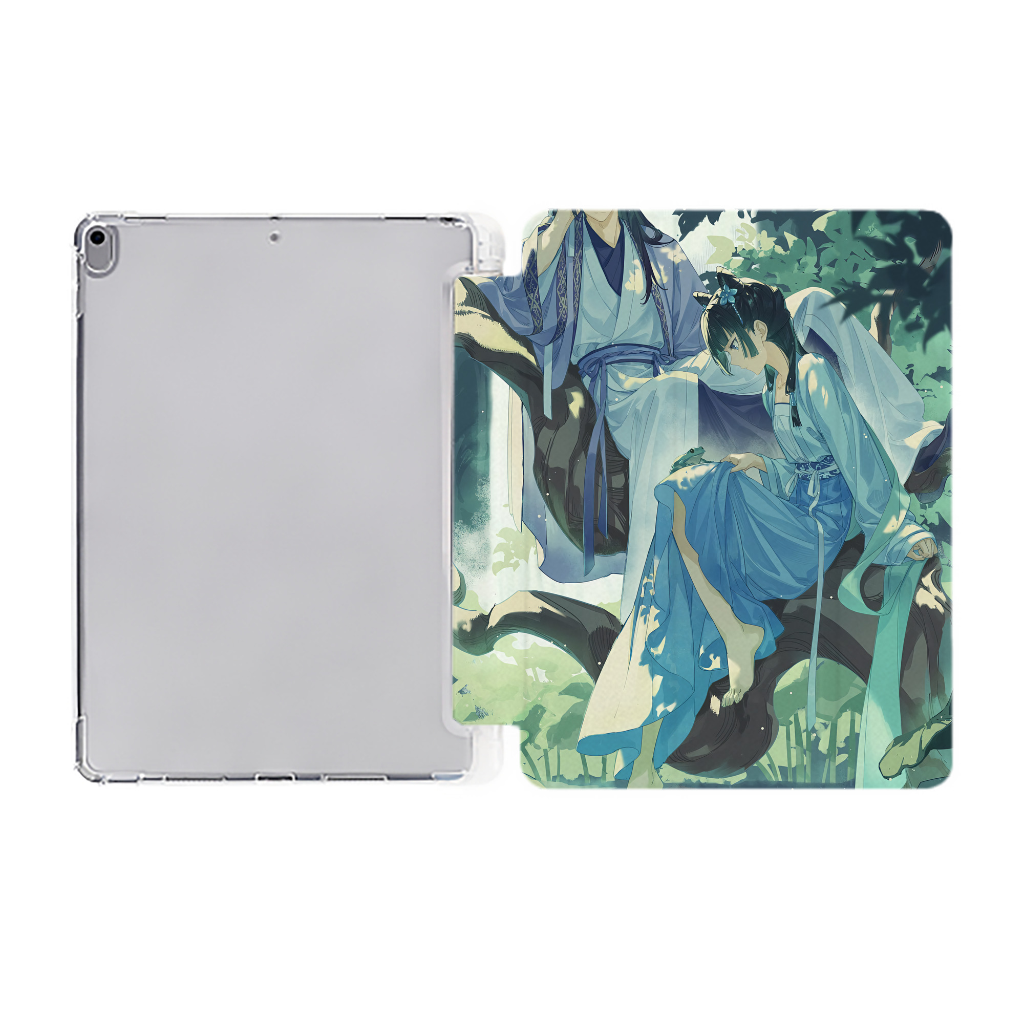 （画像用） 薬屋のひとりごと The Apothecary Diaries IPad ケース ペン収納付き 三つ折りスタンド PUレザー×シリコン 対応機種9.5/10.5/10.9インチ